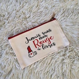 Trousse "jamais sans mon rouge à lèvres"