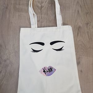 tote bag personnalisé kiss