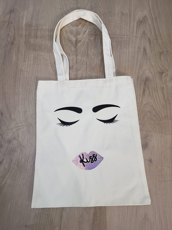 tote bag personnalisé kiss